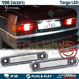 Luci Targa LED Per Mercedes 190 W201 CANbus 6500K