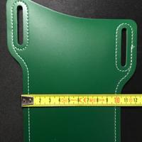 Cintura portaoggetti in pelle verde Nuovo