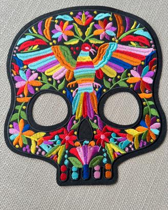 Teschio messicano ricamato applicazione