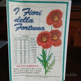5 locandine lotteria anni 80/90