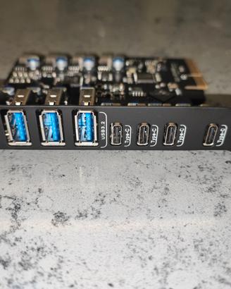 Scheda di Espansione USB 3.2 PCIe a 8 Porte