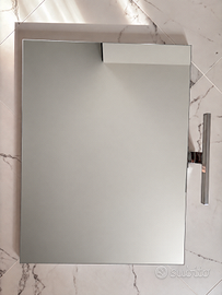 Specchio da bagno 80x60 cm con lampada LED