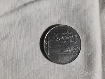 Moneta da 100 lire del 1965