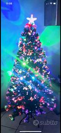 Albero di natale con fibre ottiche