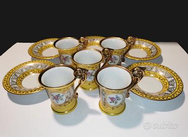 Set da caffè vintage 10 pezzi in porcellana Kahla