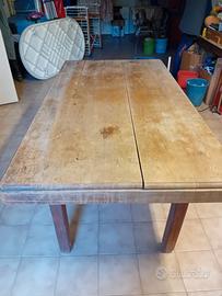 tavolo in legno di olmo centenario 