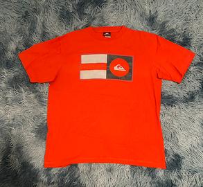 T shirt quick silver rossa nuova taglia L