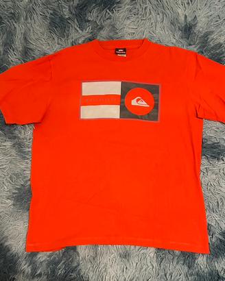 T shirt quick silver rossa nuova taglia L