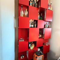 Libreria Roche Bobois originale – laccata rossa