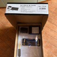 set scrivania in similpelle