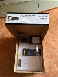 set scrivania in similpelle