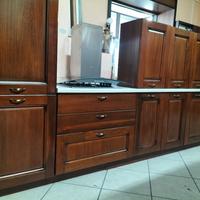 cucina in legno noce massello 