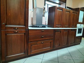 cucina in legno noce massello 