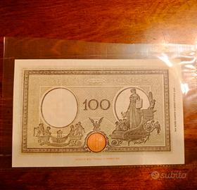 100 Lire Grande B Fascio 9 dicembre 1942 - SPL