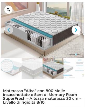 Materasso a molle isacchettate
