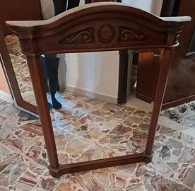specchio in legno