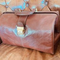 Borsa da dottore in vero cuoio nuovo