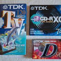 Set 4 pezzi TDK VERGINI 