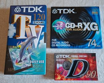 Set 4 pezzi TDK VERGINI 