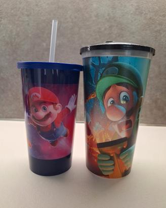 Bicchieri Super Mario e Luigi