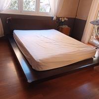 Letto matrimoniale in rovere moro Confalone