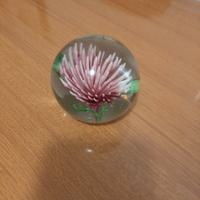 Fermacarte/soprammobile in vetro vintage