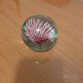 Fermacarte/soprammobile in vetro vintage