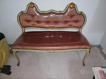 panca divanetto captonne' stile barocco