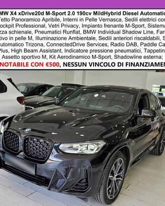 BMW X4 XDrive20d M-Sport C20" TETTO Navi CAM LED 
