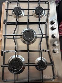 Piano cottura  a gas Hotpoint Ariston 5 fuochi