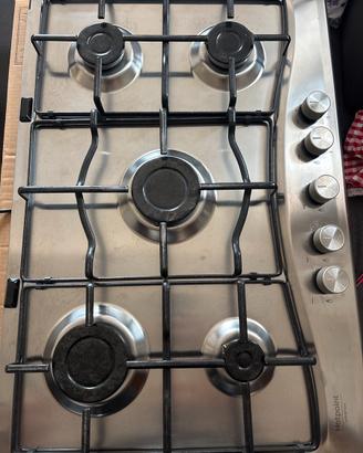 Piano cottura  a gas Hotpoint Ariston 5 fuochi