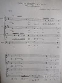 Spartiti a 4 voci di mus. leggera