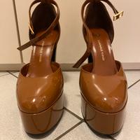 Tacco alto platform vernice cuoio-Giampaolo Viozzi