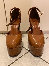 Tacco alto platform vernice cuoio-Giampaolo Viozzi