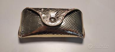 Custodia occhiali porta occhiali oro