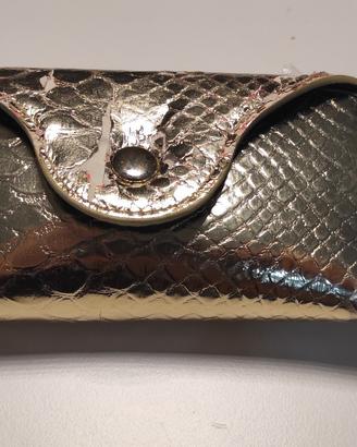 Custodia occhiali porta occhiali oro