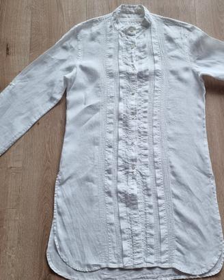 Camicia lunga 100% lino bianca Radbill tg S