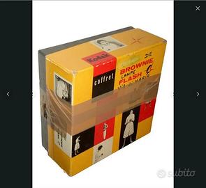 scatola boite box kodak brownie flash vintage 1950
