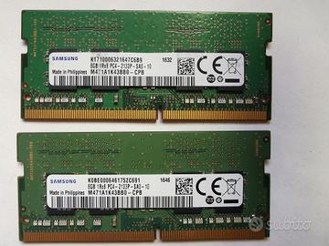 2x8GB Ram Samsung DDR4 PC4-2133P SO-DIMM