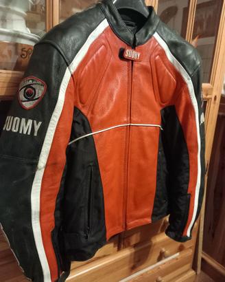 Giacca da moto in pelle Suomy