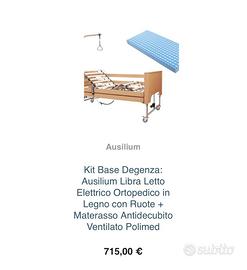 Kit Letto ortopedico + materasso anti decubito