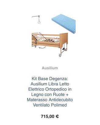 Kit Letto ortopedico + materasso anti decubito