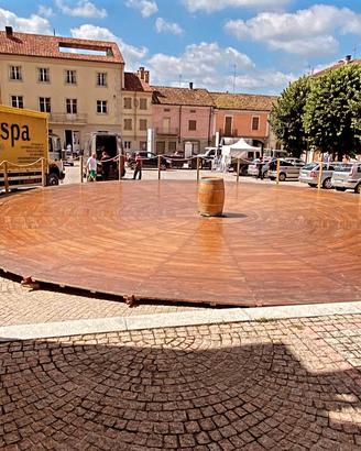 Pista da Ballo rotonda in legno