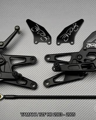 Pedane arretrate YAMAHA YZF R6 2003 - 2005