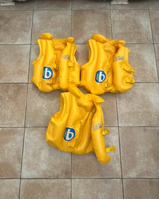 3 giubbotti salvagente bambijo fini a 30 kg