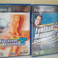 Giochi Play 2 Virtual Tennis 2 e Football Manager 