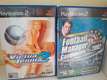 Giochi Play 2 Virtual Tennis 2 e Football Manager 