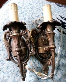 Coppia Faretti candelabro antiquariato