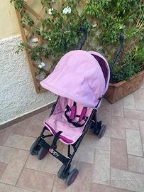Passeggino bimba bambina rosa pieghevole