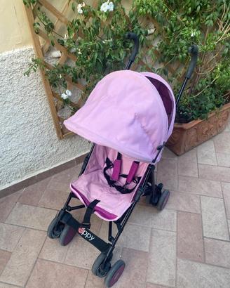 Passeggino bimba bambina rosa pieghevole
